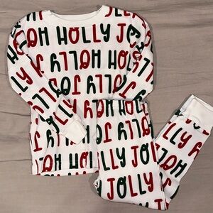 Carter’s 2-Piece Long Sleeve Pants Christmas Pajama Set 3T Holly Jolly Print